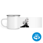 Кружка металлическая белая (круговая запечатка)