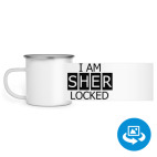 Кружка металлическая белая (круговая запечатка)