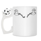 Кружка с футбольным мячиком