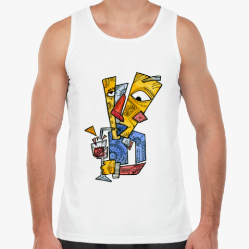 Майка с принтом  Красный нос