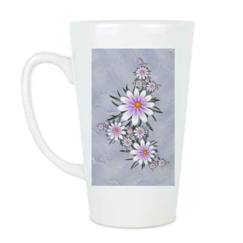 Чашка Латте Нежные цветы