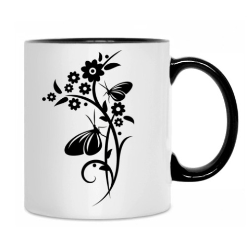 Кружка цветы