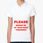 Женская рубашка поло