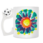 Кружка с футбольным мячиком