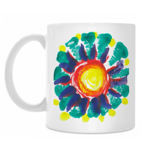 Кружка с принтом Цветок