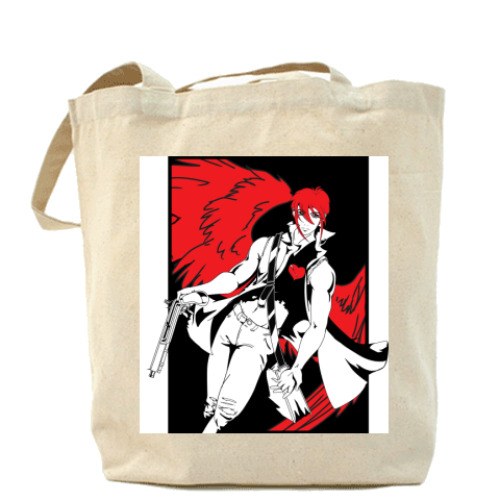 Сумка шоппер с принтом Ангел