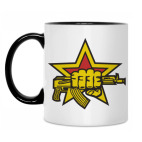 Кружка двухцветная