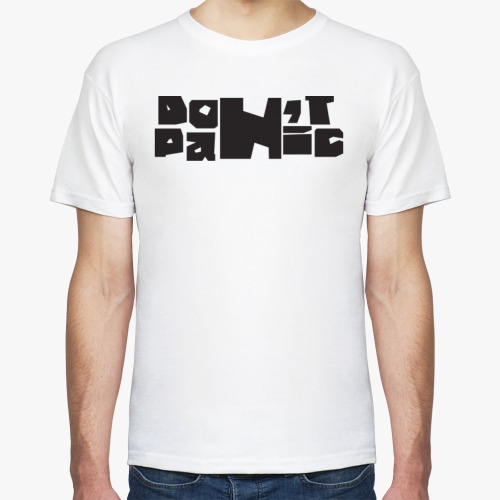 Футболка с принтом Don`t panic