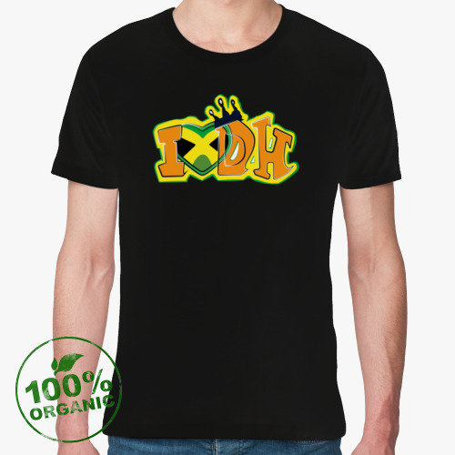 Футболка из органик-хлопка с принтом I love dancehall