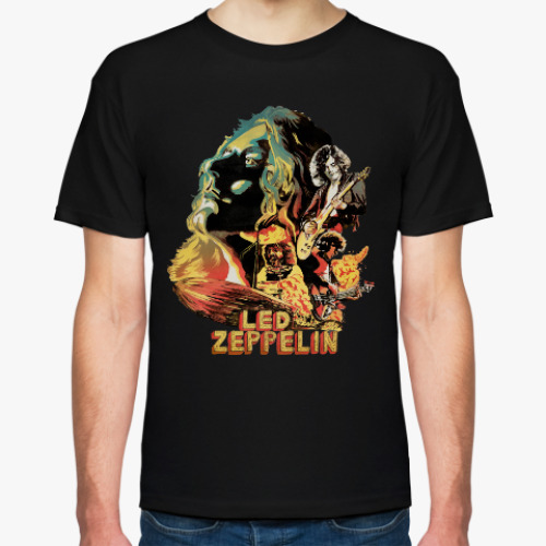 Футболка Led Zeppelin хард-рок группа