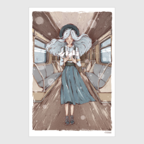 Постер с принтом Sea subway