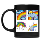 Кружка цветная UV-DTF