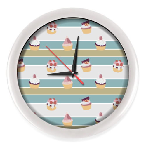 Настенные часы Cupcake time