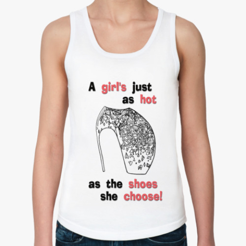 Женская майка с принтом Маккуин