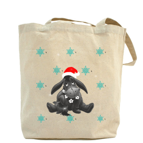 Сумка шоппер с принтом Рождество