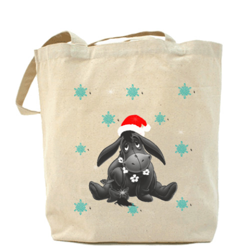 Сумка шоппер с принтом Рождество