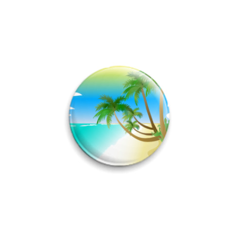 Значок 25мм с принтом  Palms