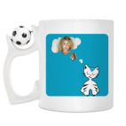 Кружка с футбольным мячиком
