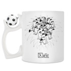 Кружка с футбольным мячиком