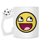 Кружка с футбольным мячиком