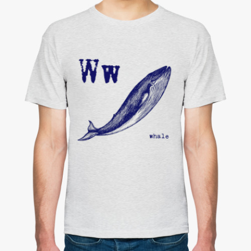 Футболка whale азбука