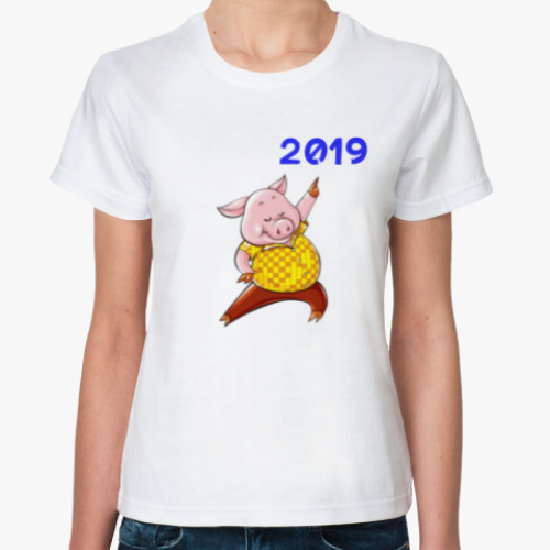 Классическая футболка Dancing Pig 2019