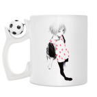 Кружка с футбольным мячиком