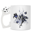 Кружка с футбольным мячиком