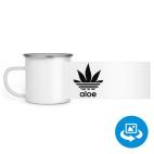 Кружка металлическая белая (круговая запечатка)