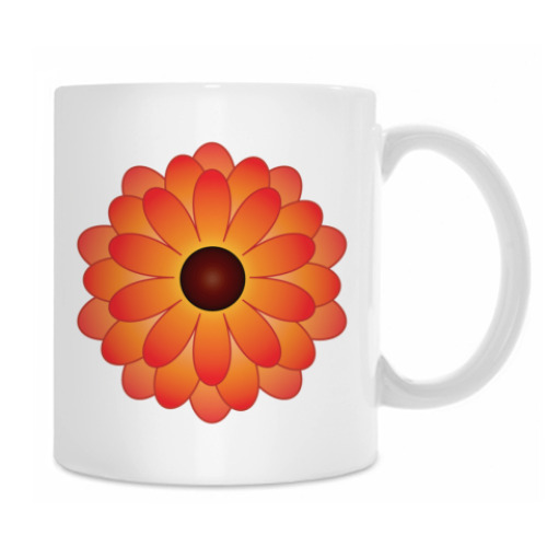 Кружка с принтом Маргаритка