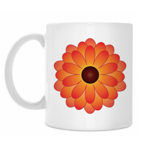 Кружка с принтом Маргаритка