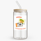 Банка с бамбуковой крышкой