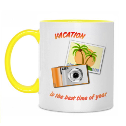 Кружка с принтом Отпуск