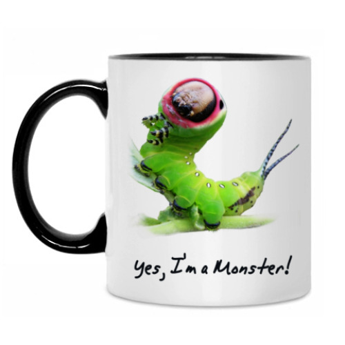 Кружка с принтом Yes, I'm a Monster!