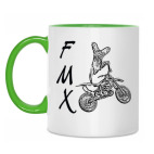 Двухцветная кружка Мотофристайл