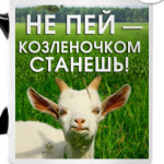 Не пей, козленочком станешь