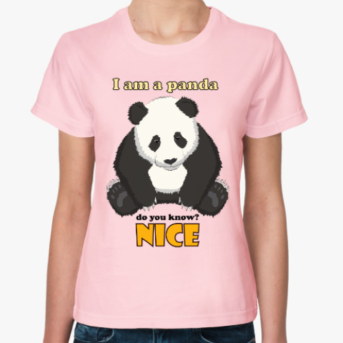 Женская футболка Милый Панда