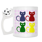 Кружка с футбольным мячиком