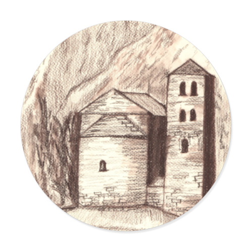 Виниловые наклейки с принтом Деревня в Грузии