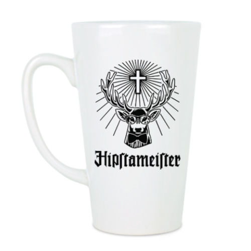 Чашка Латте с принтом Hipstameister