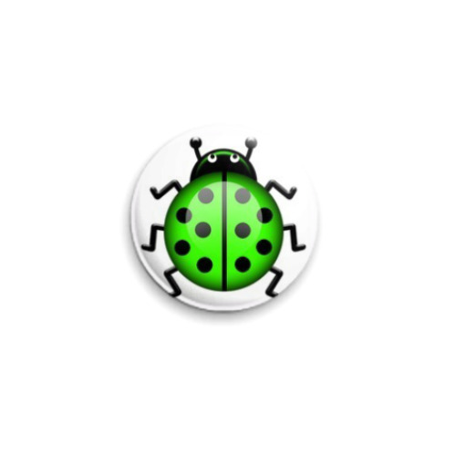 Значок 25мм  Букашка мм