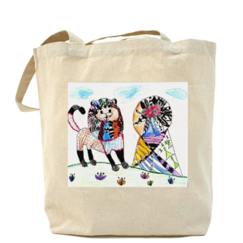 Сумка шоппер  детский рисунок