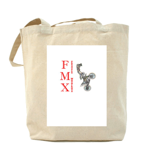 Сумка шоппер с принтом мотофристайл