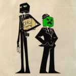 Enderman & Creeper . Minecraft