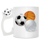 Кружка с футбольным мячиком