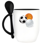 Кружка с ложкой