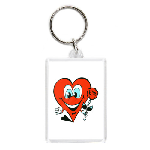 Брелок с принтом сердце