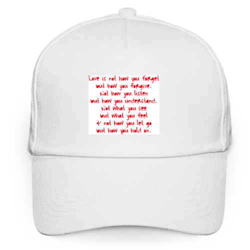 Кепка бейсболка с принтом What is Love?