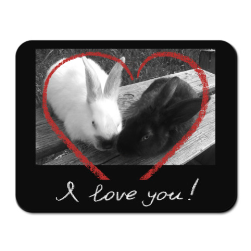 Коврик для мыши Зайцы-кролики