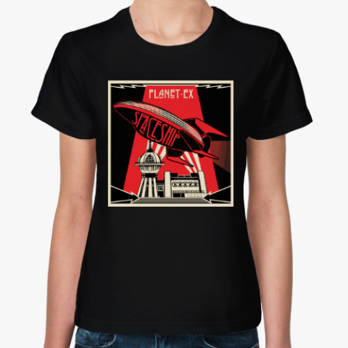 Женская футболка с принтом Межпланетный экспресс (Футурама)